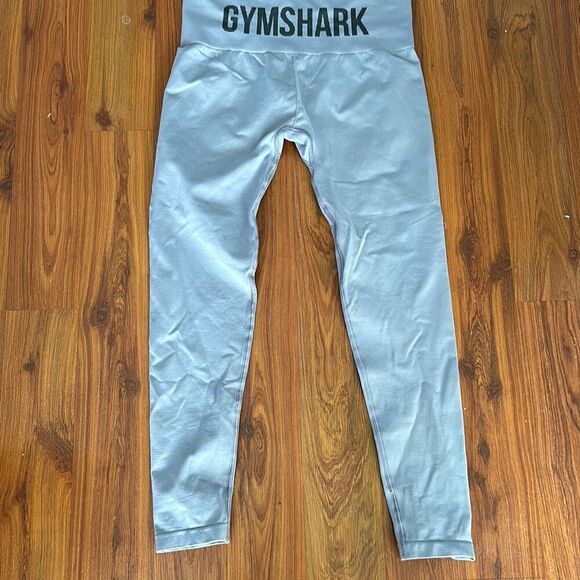 Gymshark p Gray periwinkle fitness pants  size L as is - Picture 1 of 4